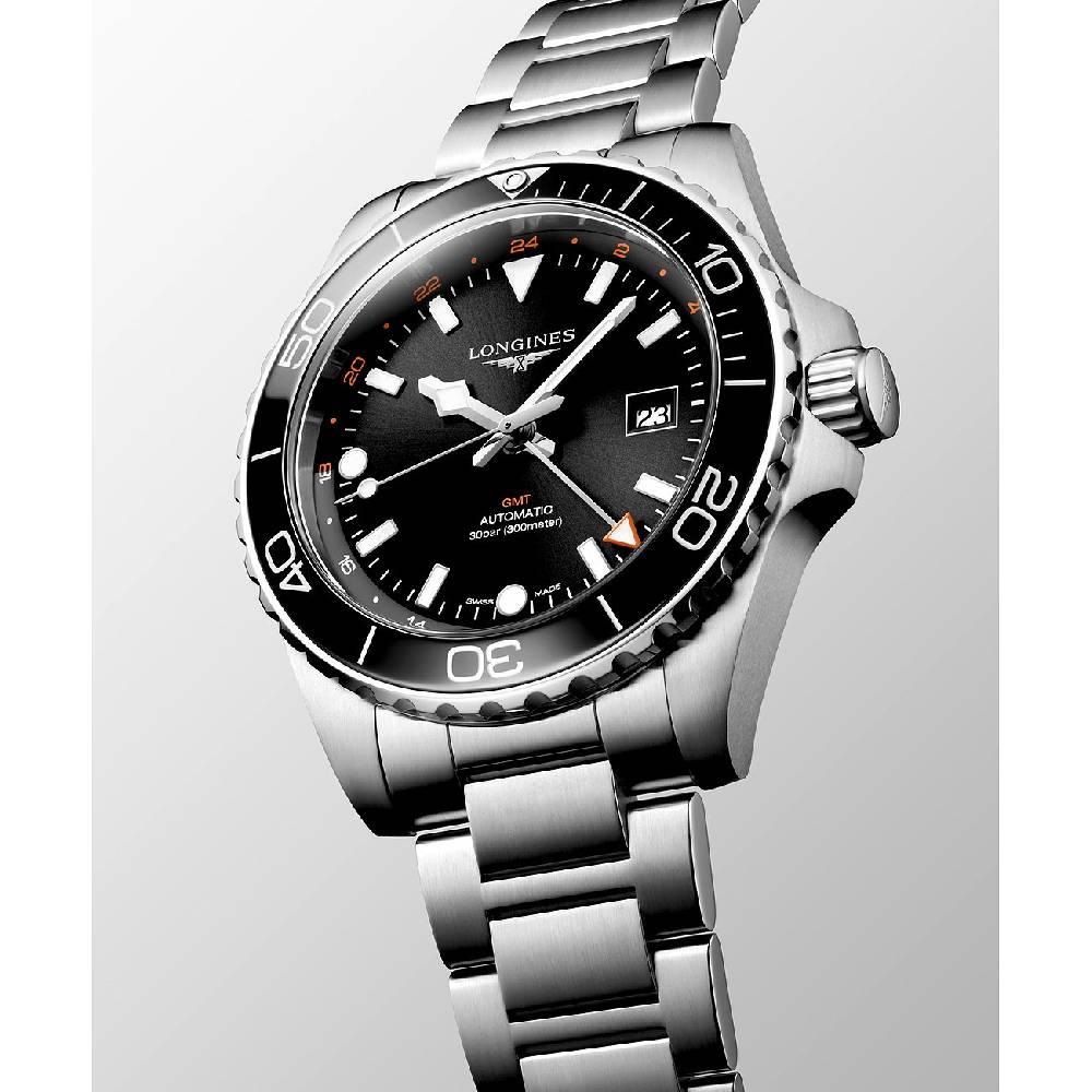 Longines Herrenuhr Hydroconquest GMT L38904566 Black Friday Preise