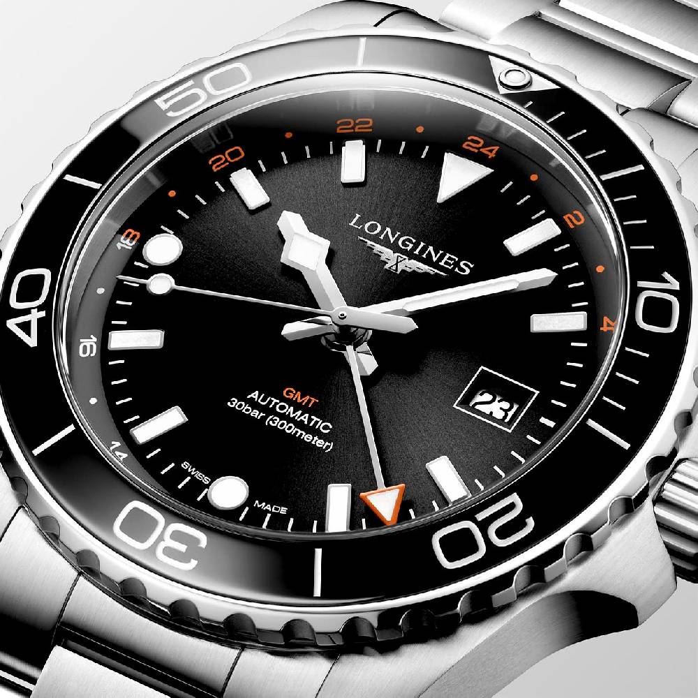 Longines Herrenuhr Hydroconquest GMT L38904566 Black Friday Preise