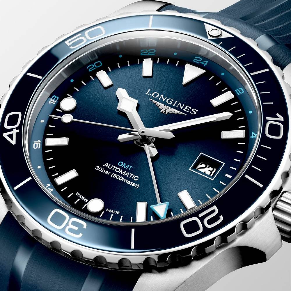 Longines Herrenuhr Hydroconquest GMT L38904969 Bis zu 50% Rabatt
