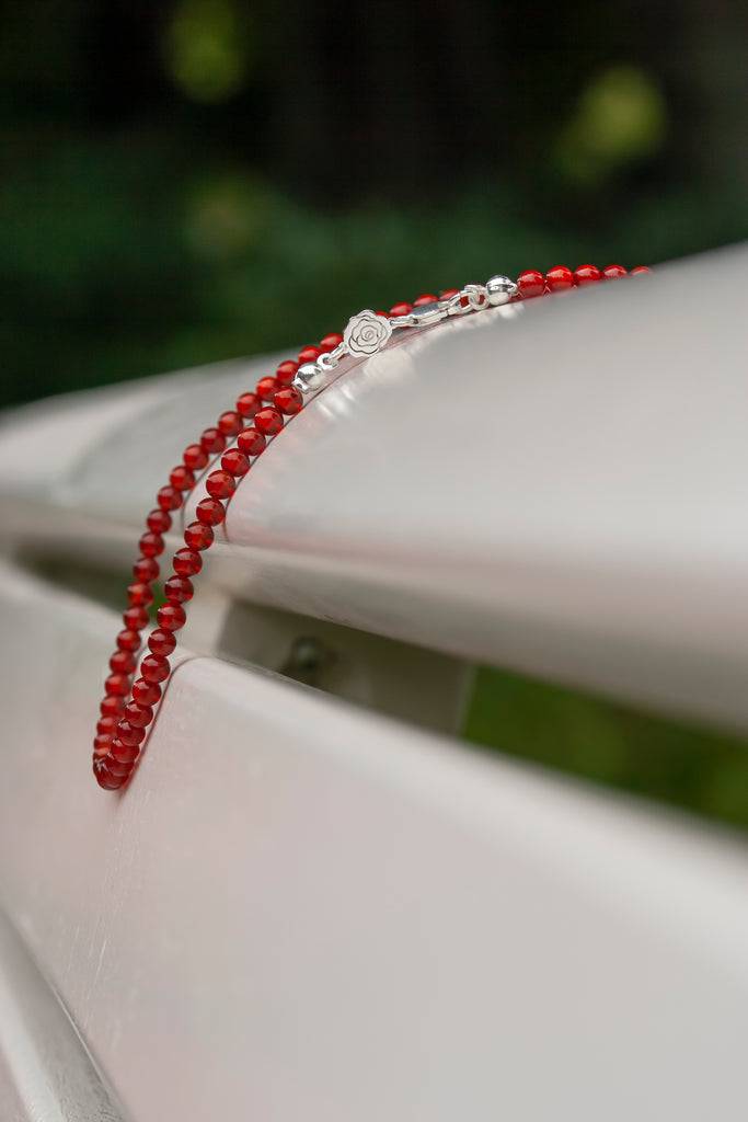 JUKSEREI ROSE CARNELIAN NECKLACE Fabrik Onlineshop