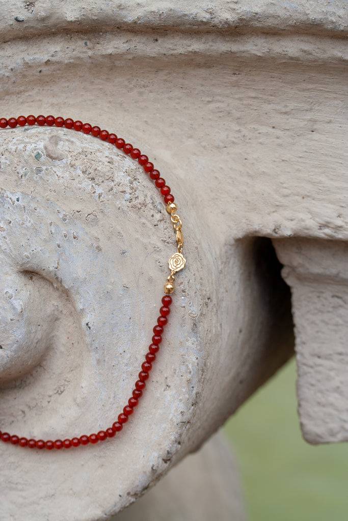 JUKSEREI ROSE CARNELIAN NECKLACE Fabrik Onlineshop