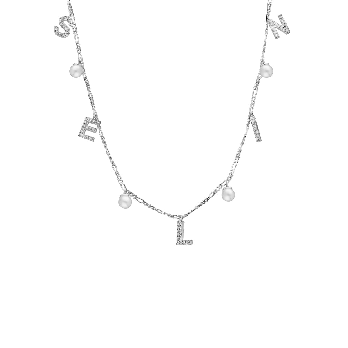 Kardelen CHOCKER NAMENSKETTE MIT PERLE - 925 SILBER Rabatte dieses Monats
