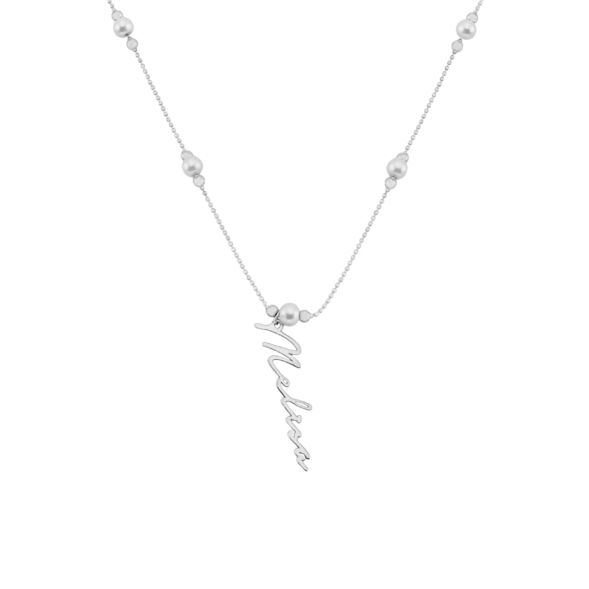 Kardelen Pearl Signatur Namenskette - 925 SILBER Verkauf