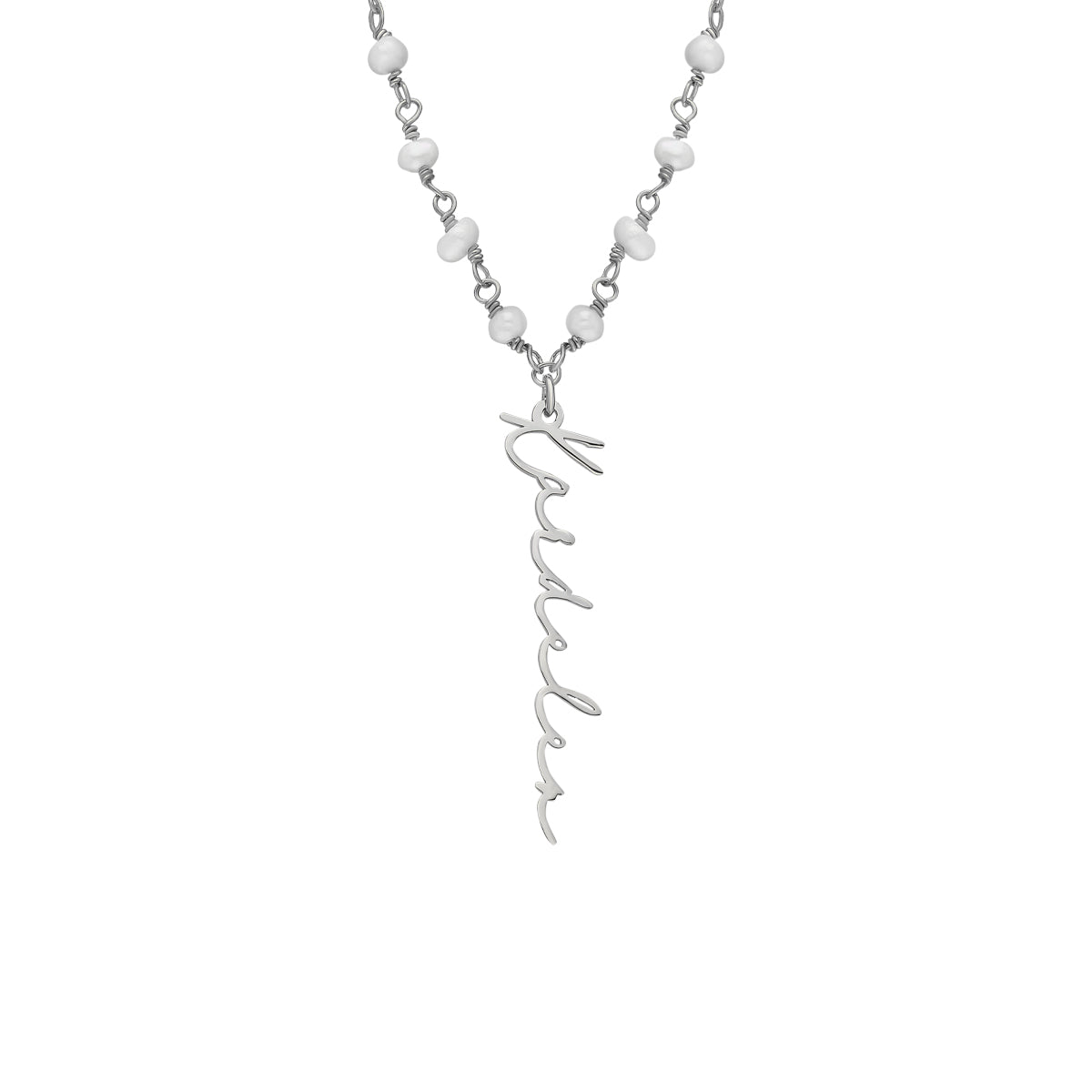 Kardelen Chain Design Pearl Halskette Basic Signature - 925 SILBER Hotsell