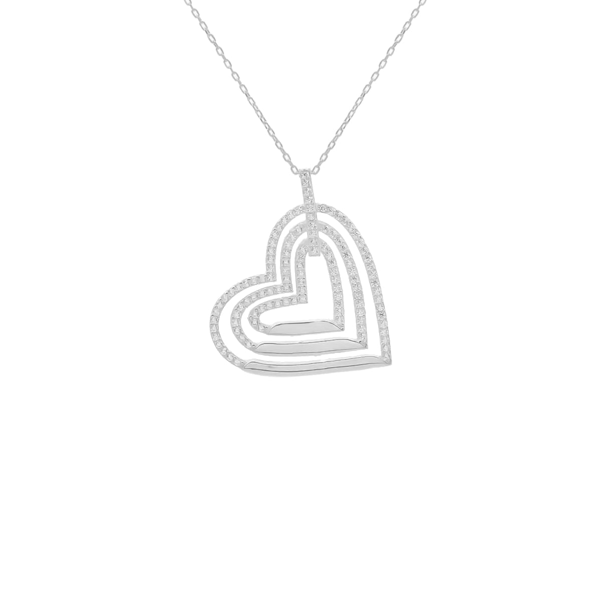 Kardelen Herz 3er Gravur Kette - 925 SILBER Begrenztes Angebot