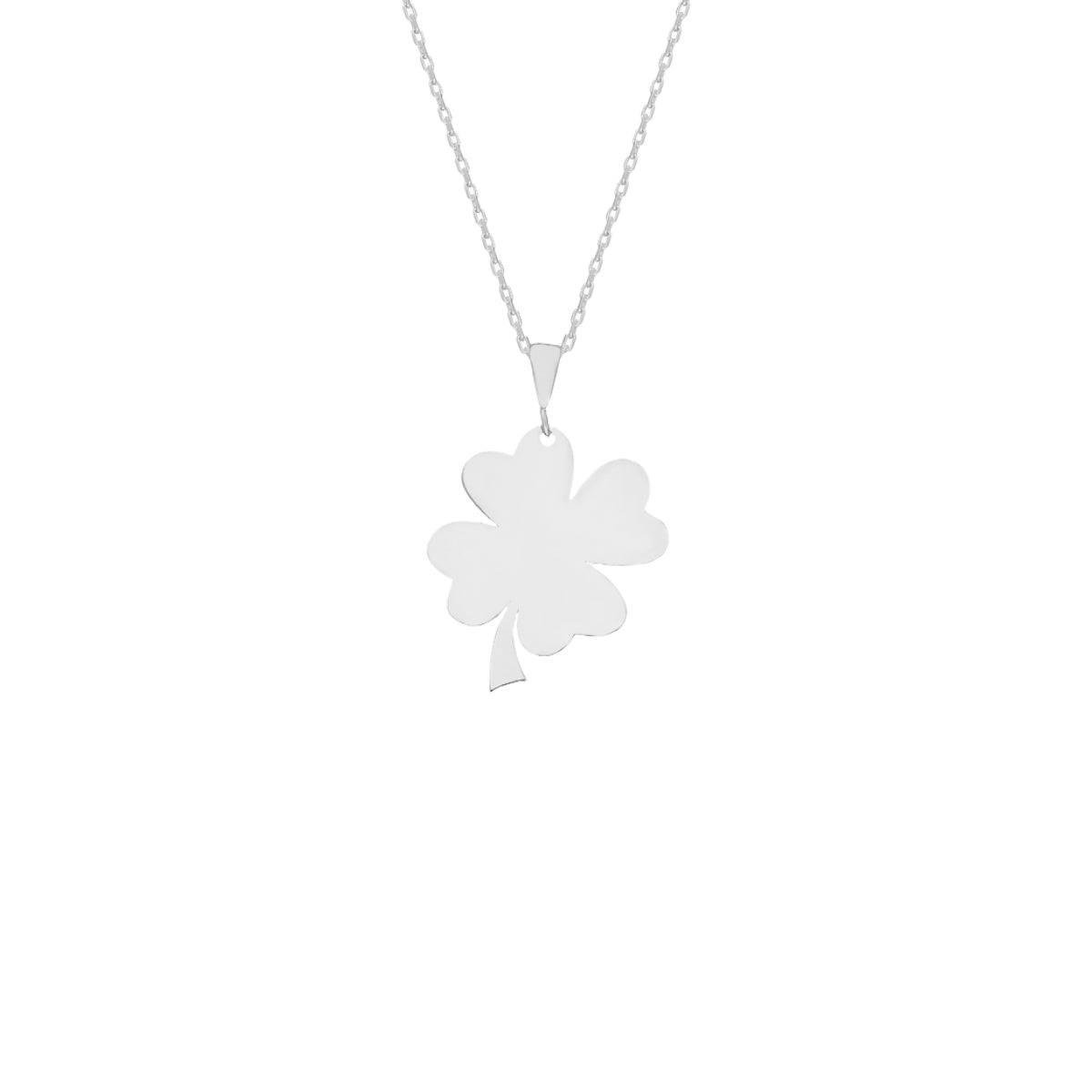 Kardelen Glücksblatt Gravurkette - 925 SILBER Black Friday