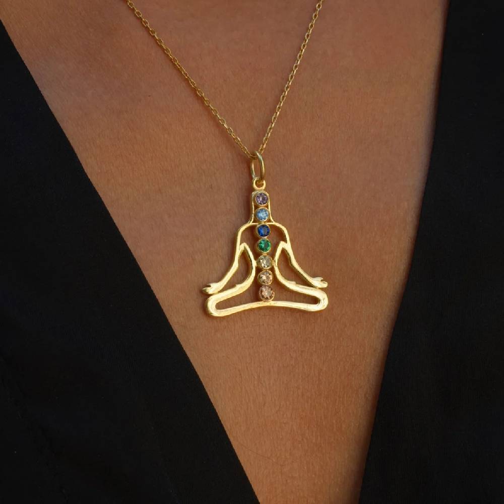 Kardelen CHAKRA NECKLACE - 925 SILBER Muttertagsangebot