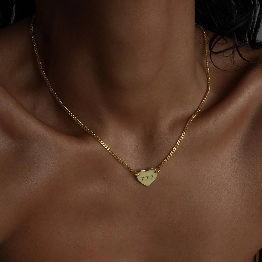 Kardelen CUBAN HEART NECKLACE - 925 SILBER Heißer Verkauf