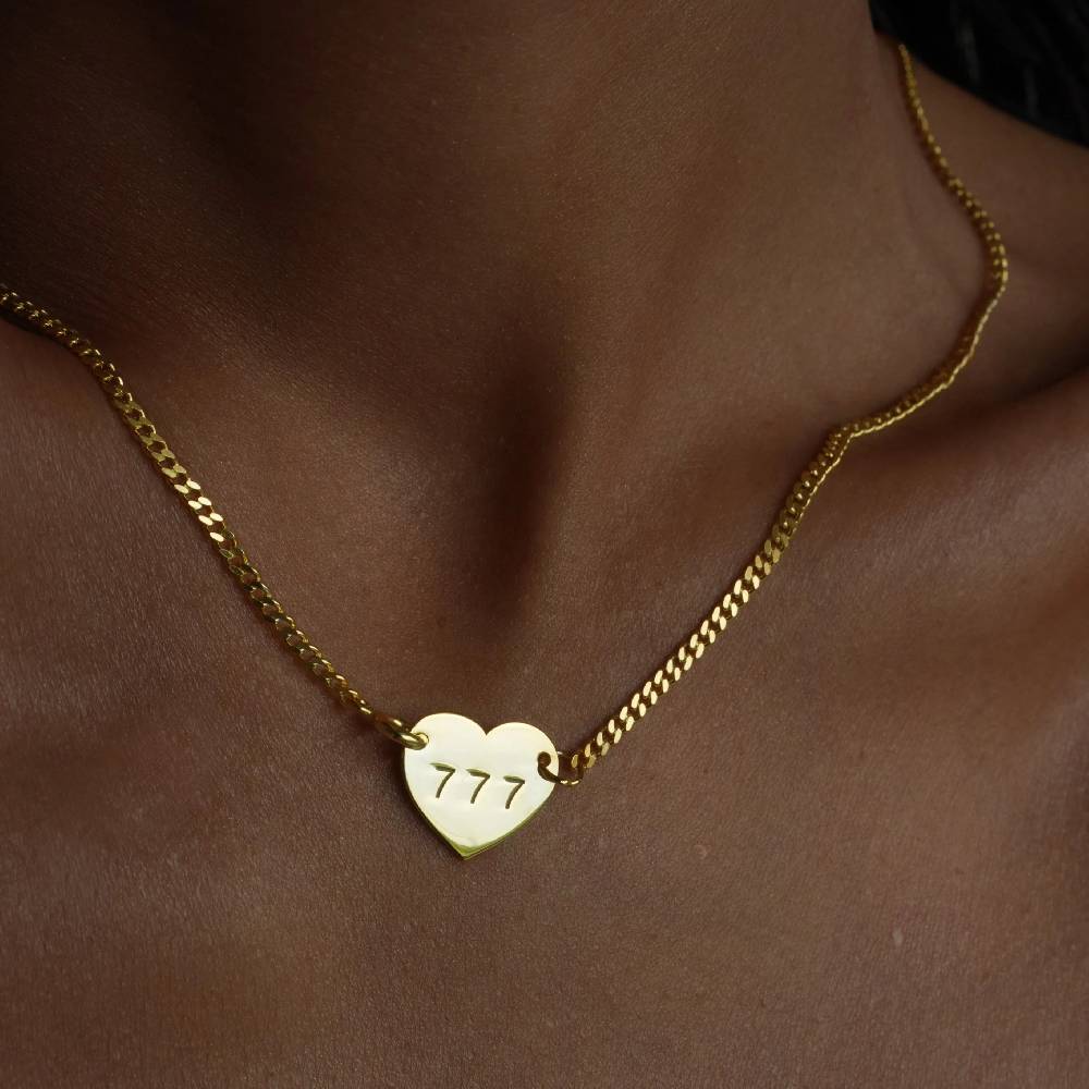 Kardelen CUBAN HEART NECKLACE - 925 SILBER Heißer Verkauf