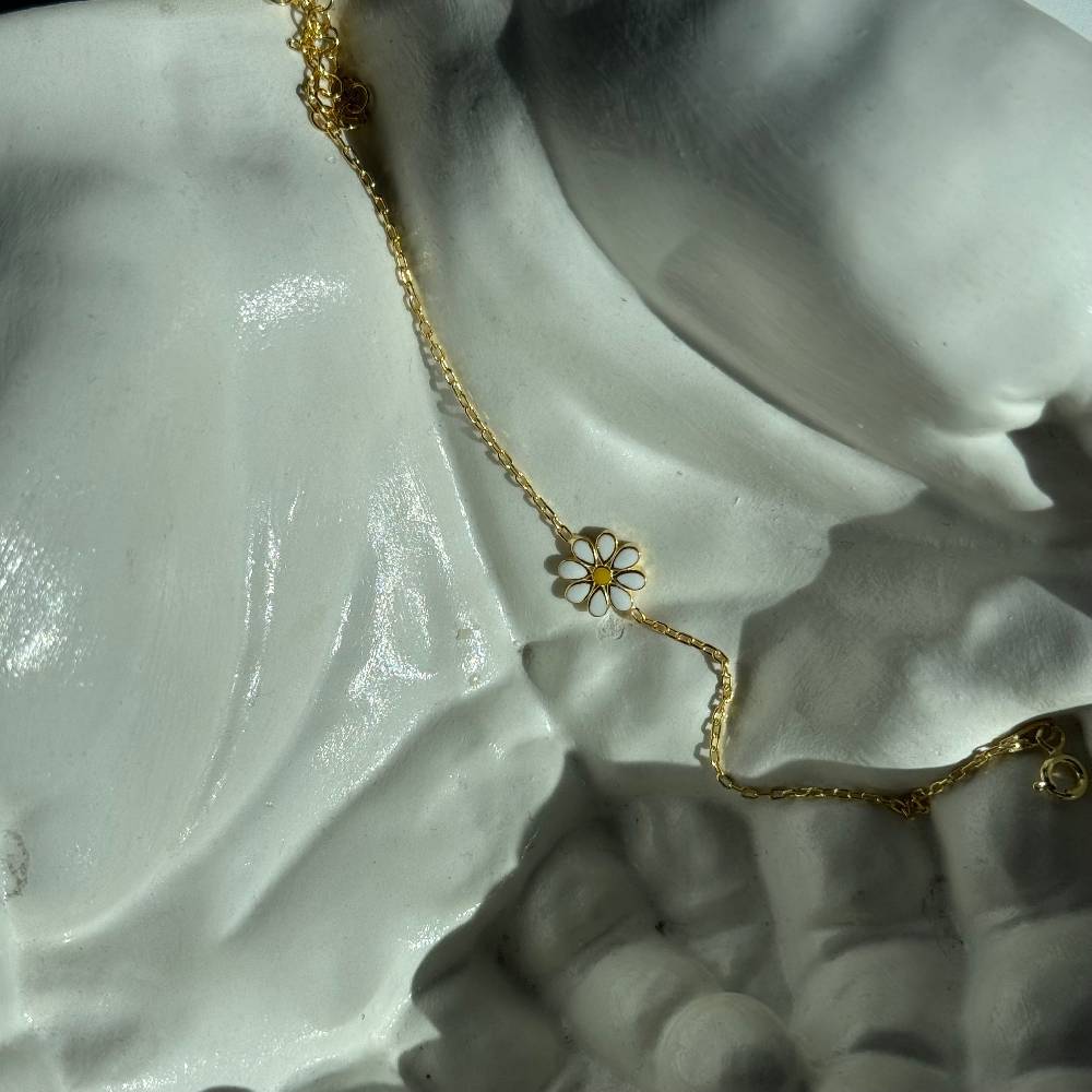 Kardelen MINIMAL DAISY ARMKETTE - 925 SILBER Räumungsverkauf