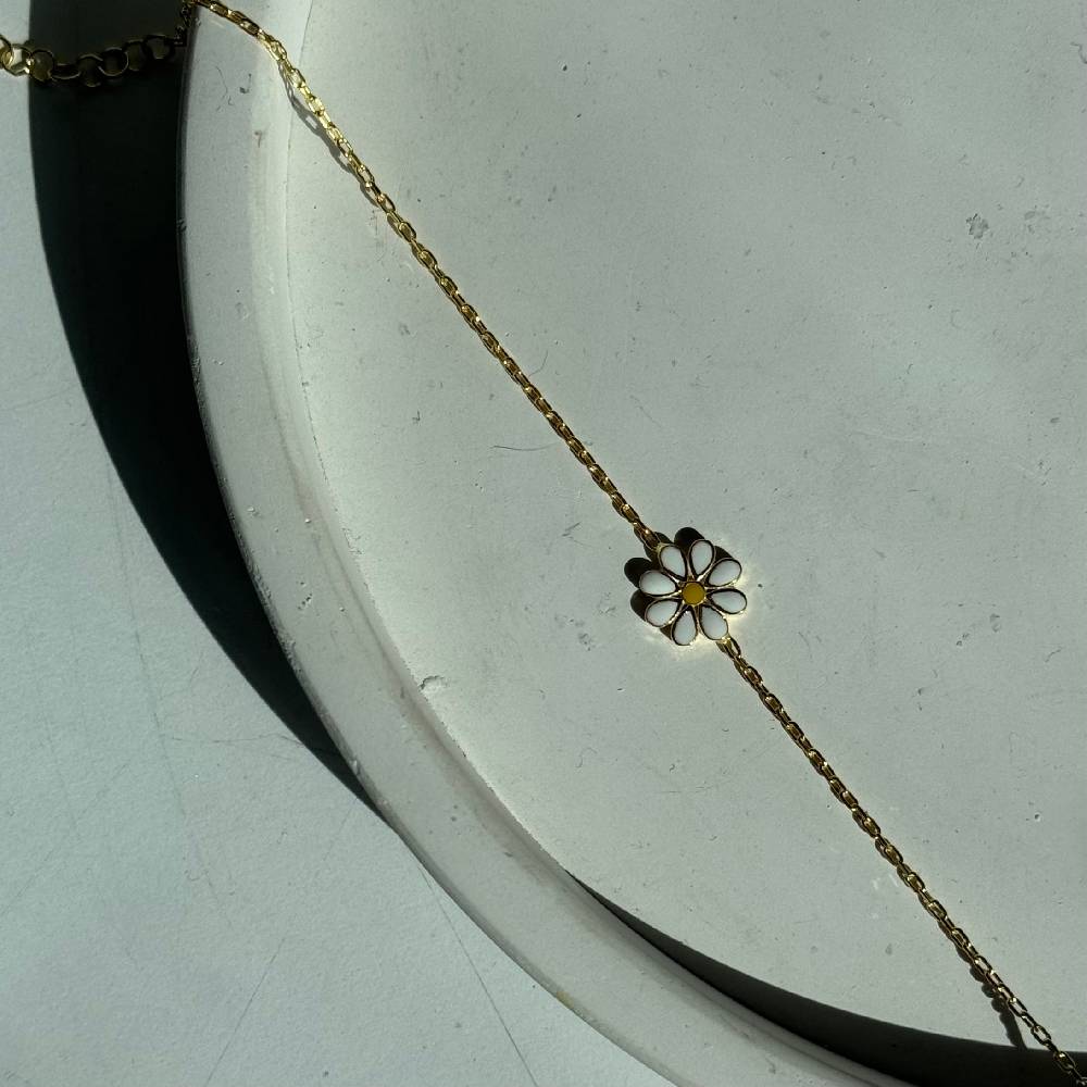 Kardelen MINIMAL DAISY ARMKETTE - 925 SILBER Räumungsverkauf
