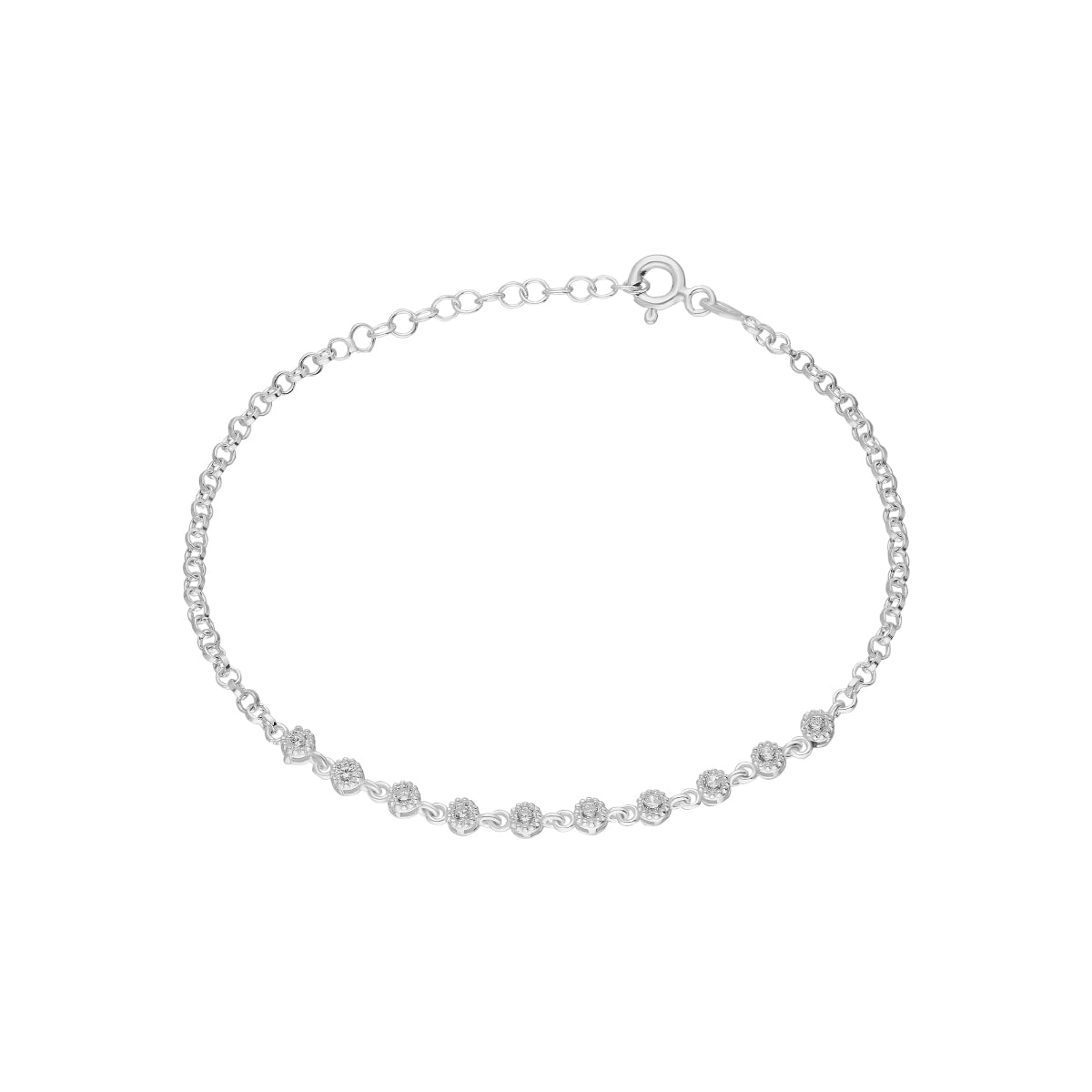 Kardelen Voll Stein Armkette - 925 SILBER Letzte 3 Tage