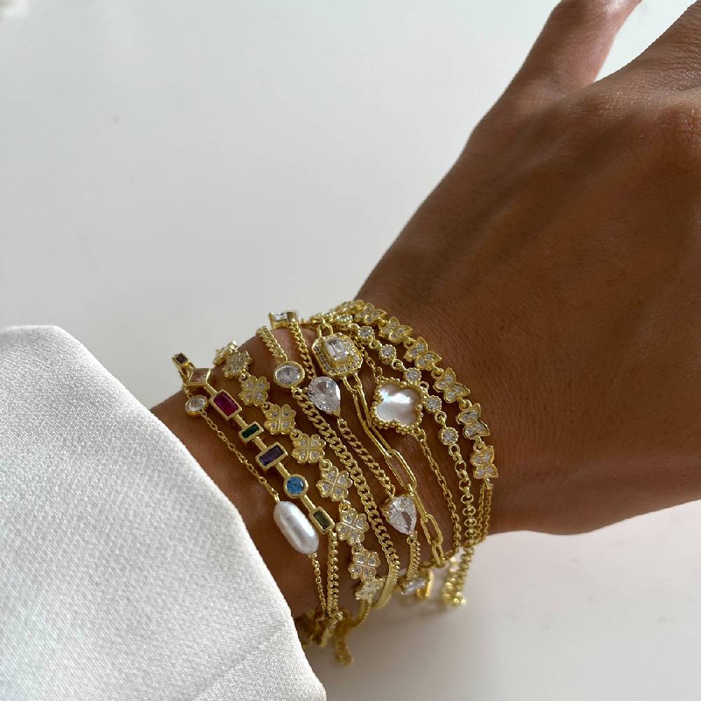 Kardelen Solitaire Armkette - 925 SILBER Neueste Stile