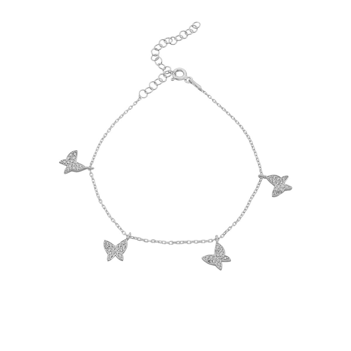 Kardelen Butterfly Armkette - 925 SILBER Zeitbegrenzte Promotion
