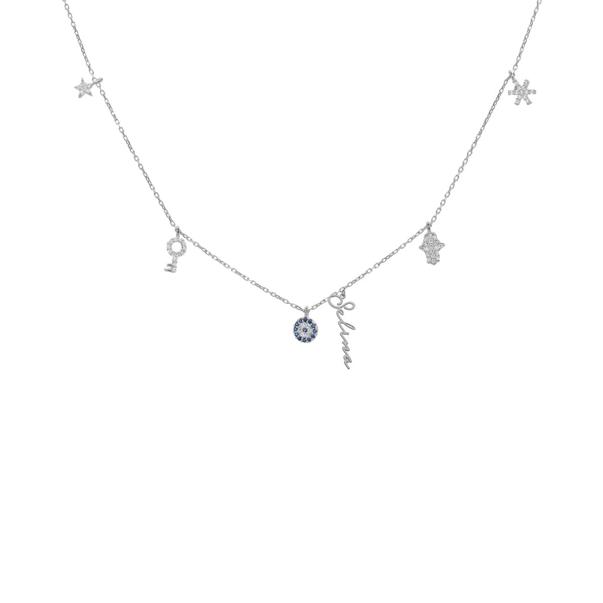 Kardelen Charm Signatur Halskette - 925 SILBER Bis zu 55% Rabatt
