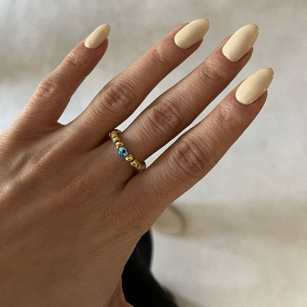 Kardelen Dorica Nazar Ring - 925 SILBER Outlet
