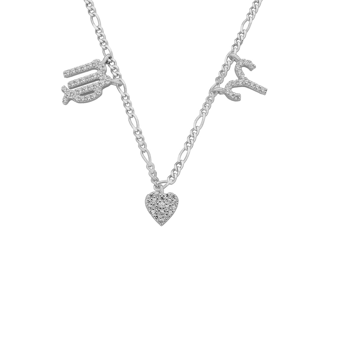 Kardelen Sternzeichen Partner Kette mit Herz - 925 SILBER Günstig kaufen