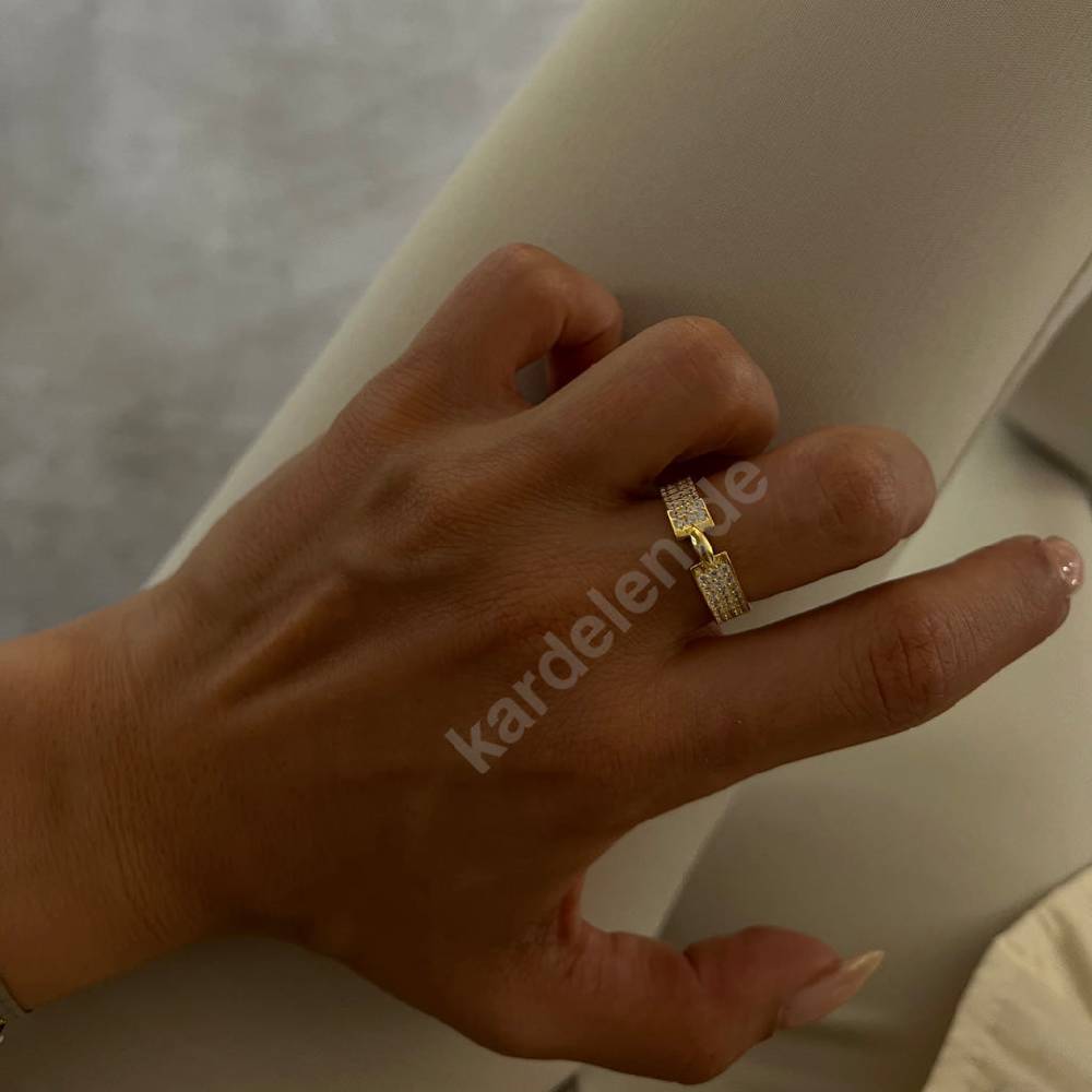 Kardelen Haylie Zirkonia Ring - 925 SILBER Lagerräumung
