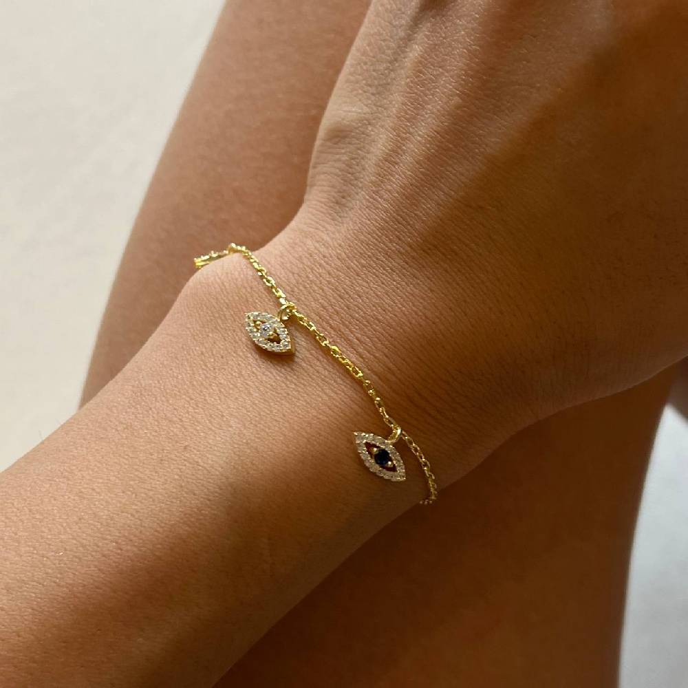 Kardelen Nazar Charm Armkette - 925 SILBER Exklusive Angebote