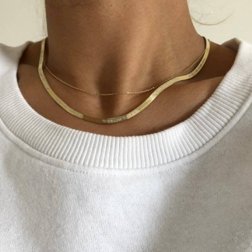 Kardelen 925 SILBER SNAKE CHAIN HALSKETTE Zeitbegrenzte Promotion