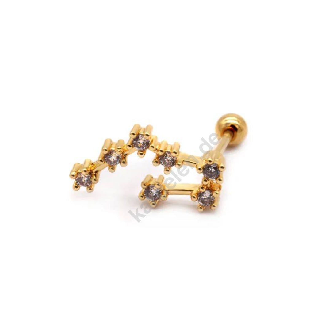 Kardelen STERNZEICHEN ZIRKONIA PIERCING - 925 SILBER Rabatte dieses Monats