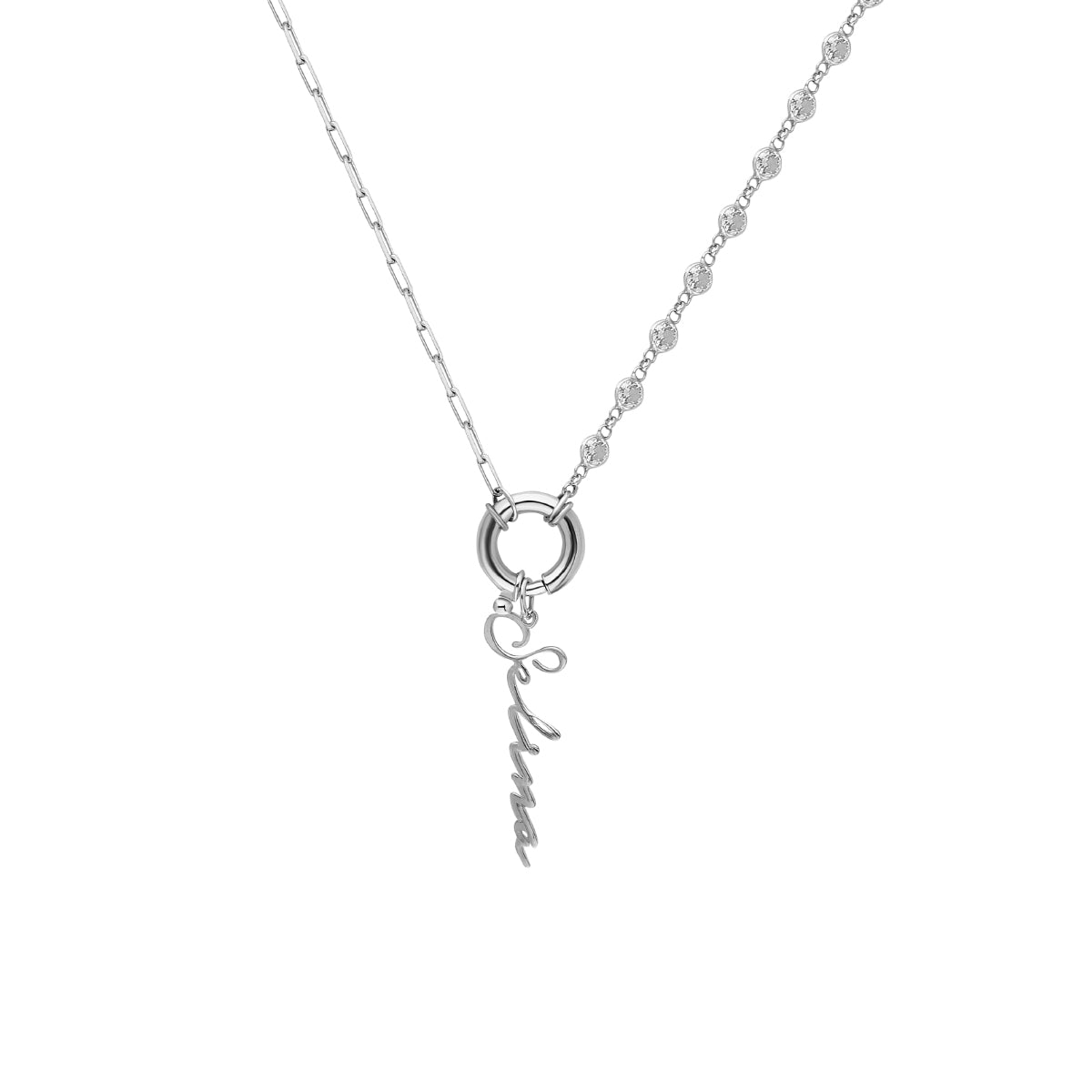 Kardelen Chain Design Diamond Halskette Basic Signatur - 925 SILBER Jubiläumsangebot