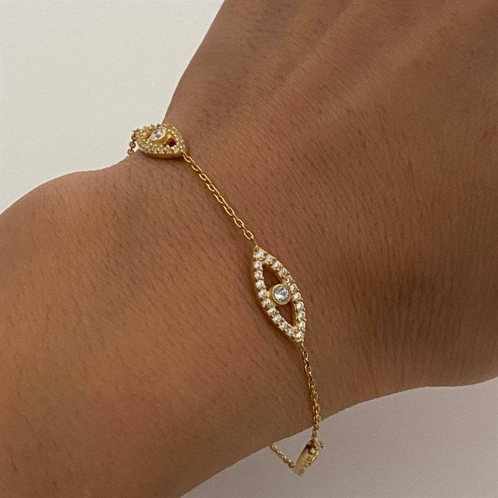 Kardelen Eyez Armkette - 925 SILBER Bis zu 55% Rabatt