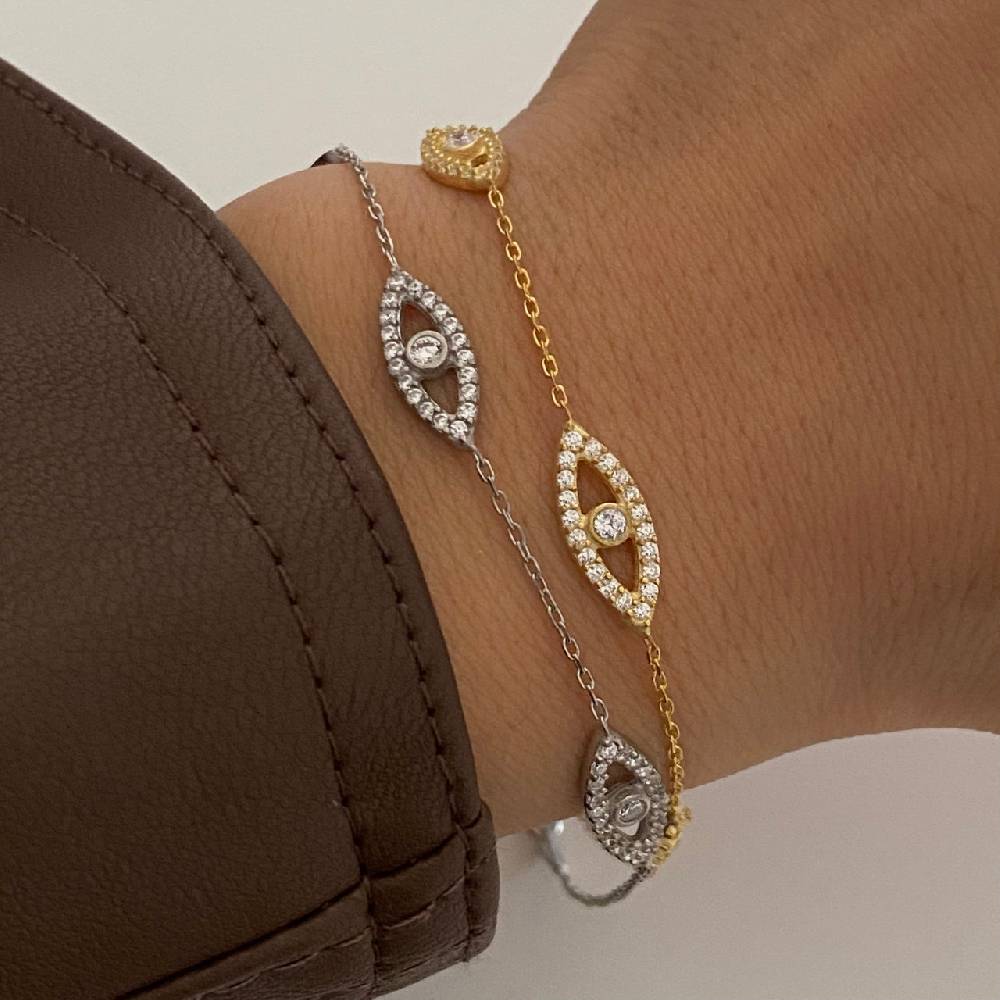 Kardelen Eyez Armkette - 925 SILBER Bis zu 55% Rabatt