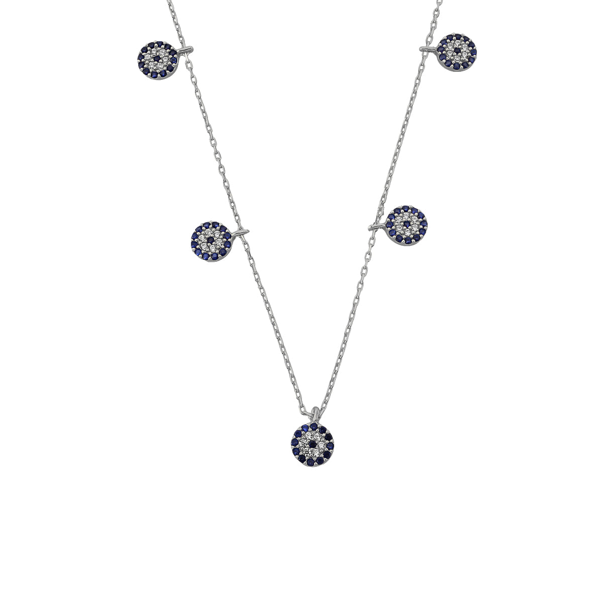 Kardelen Nazar Chocker 5er Kette - 925 SILBER zollfrei