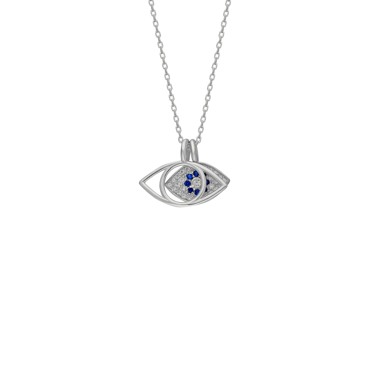 Kardelen Auge Nazar Halskette - 925 SILBER im Angebot