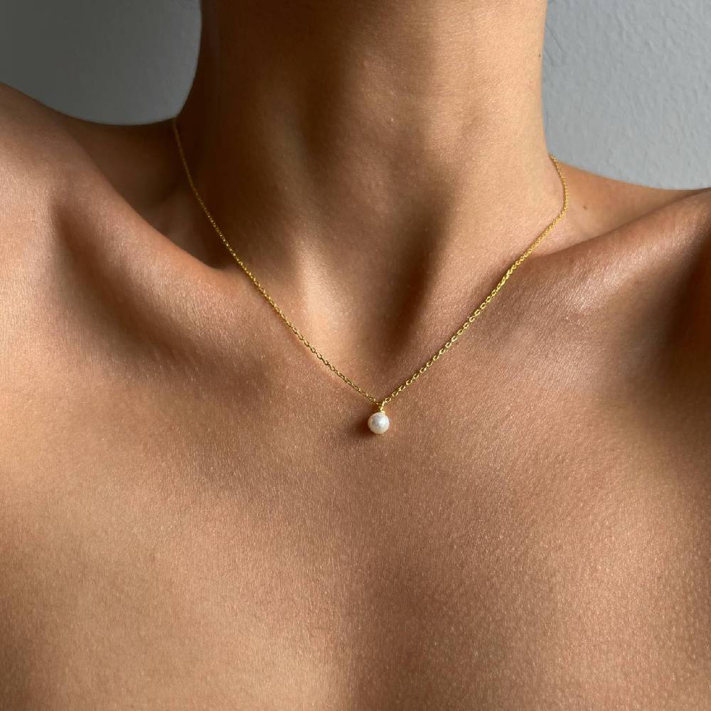 Kardelen Mini Pearl Halskette - 925 SILBER Neuheiten