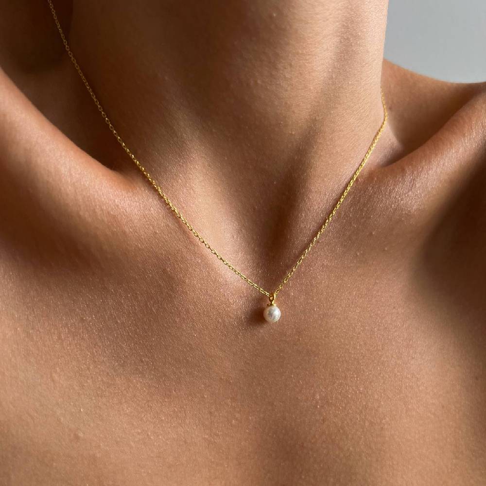 Kardelen Mini Pearl Halskette - 925 SILBER Neuheiten