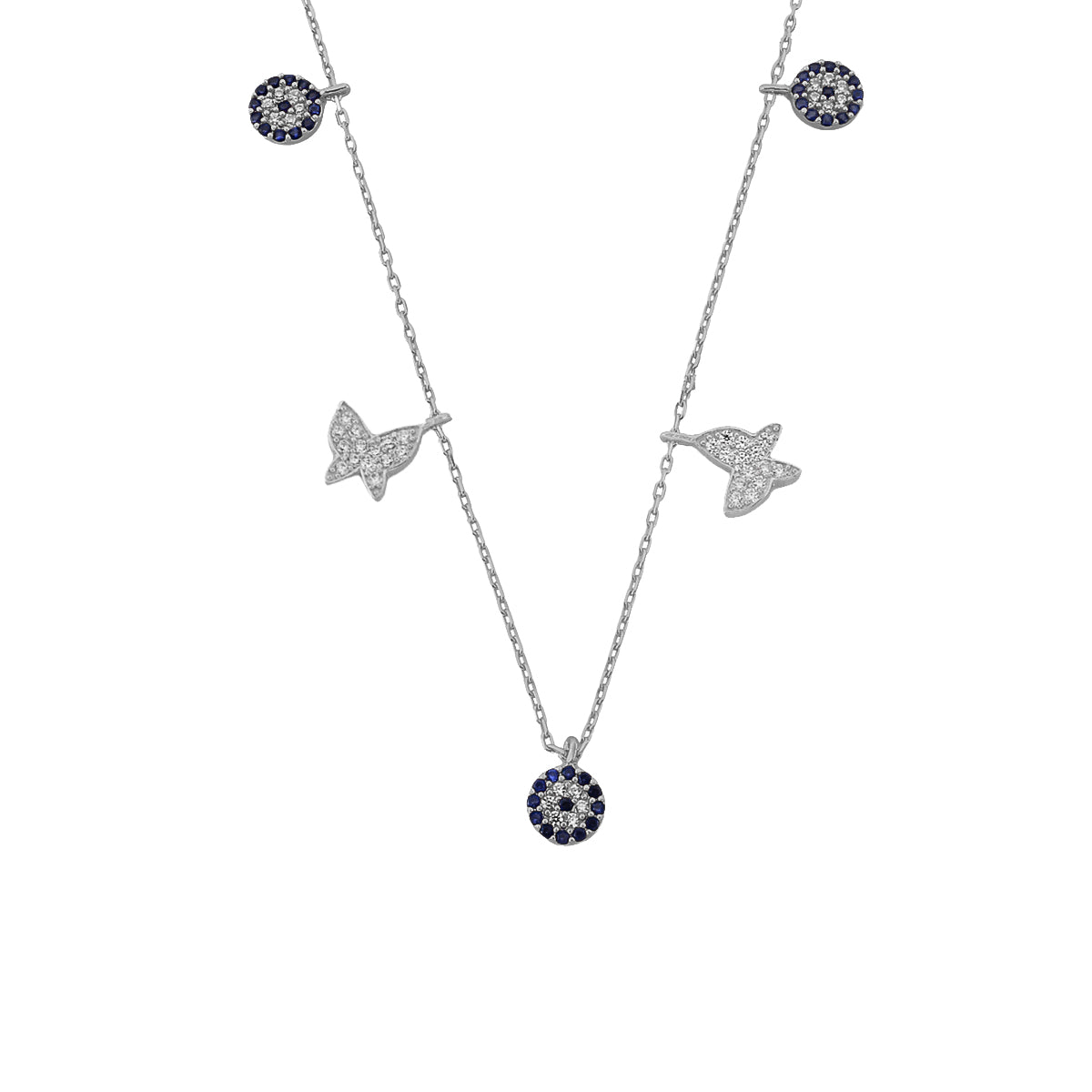 Kardelen Nazar X Butterfly Kette - 925 SILBER Top Angebot