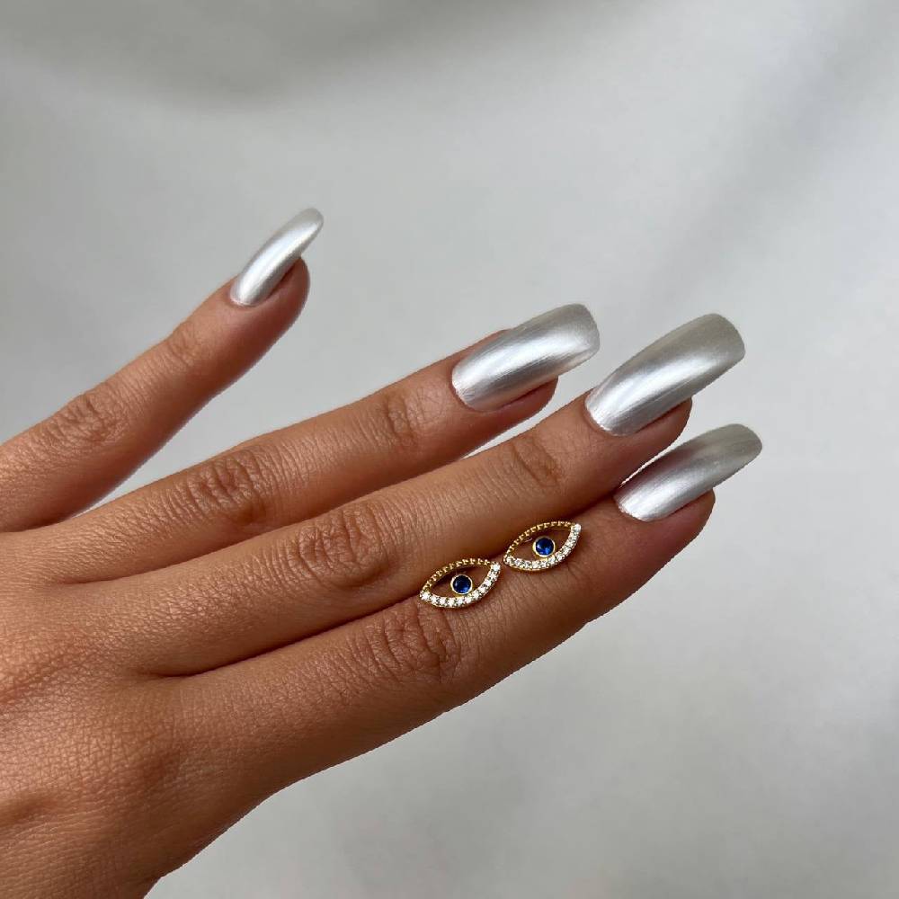 Kardelen Blue Eye stecker Ohrring - 925 SILBER Bestseller