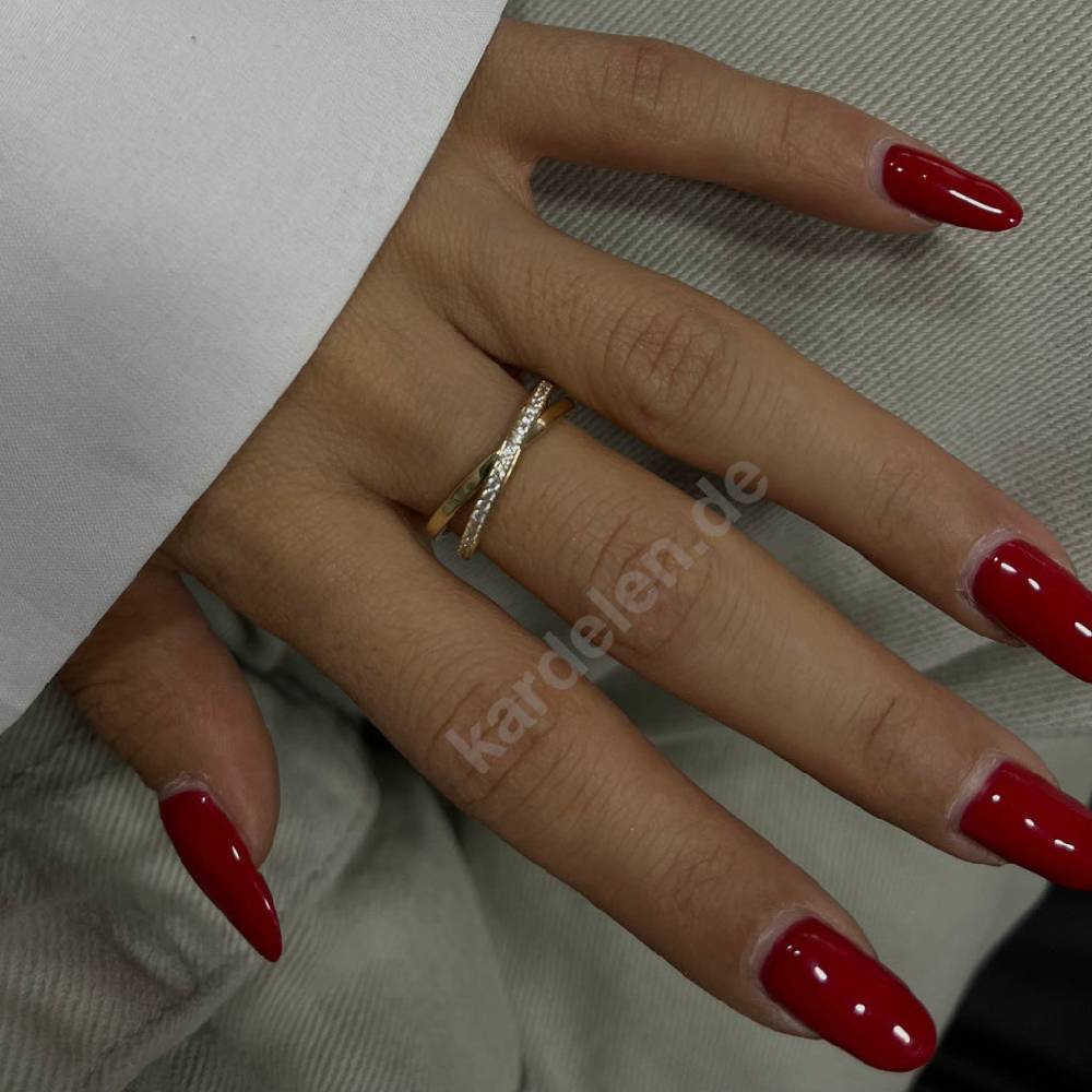 Kardelen 14K Gold Circle Zirkonia Ring Zeitbegrenzte Promotion