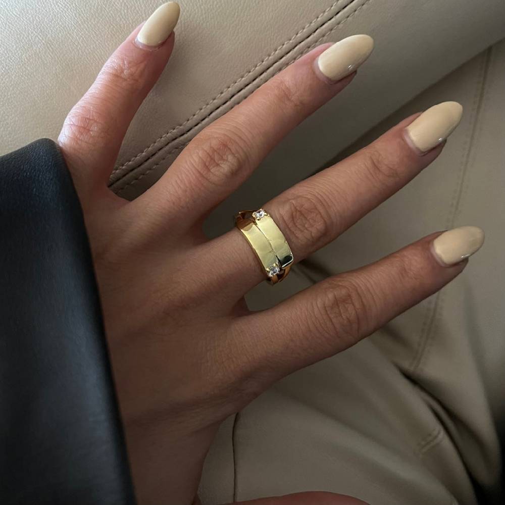 Kardelen Two Zirkonia Ring - 925 SILBER Zeitlich begrenztes Angebot