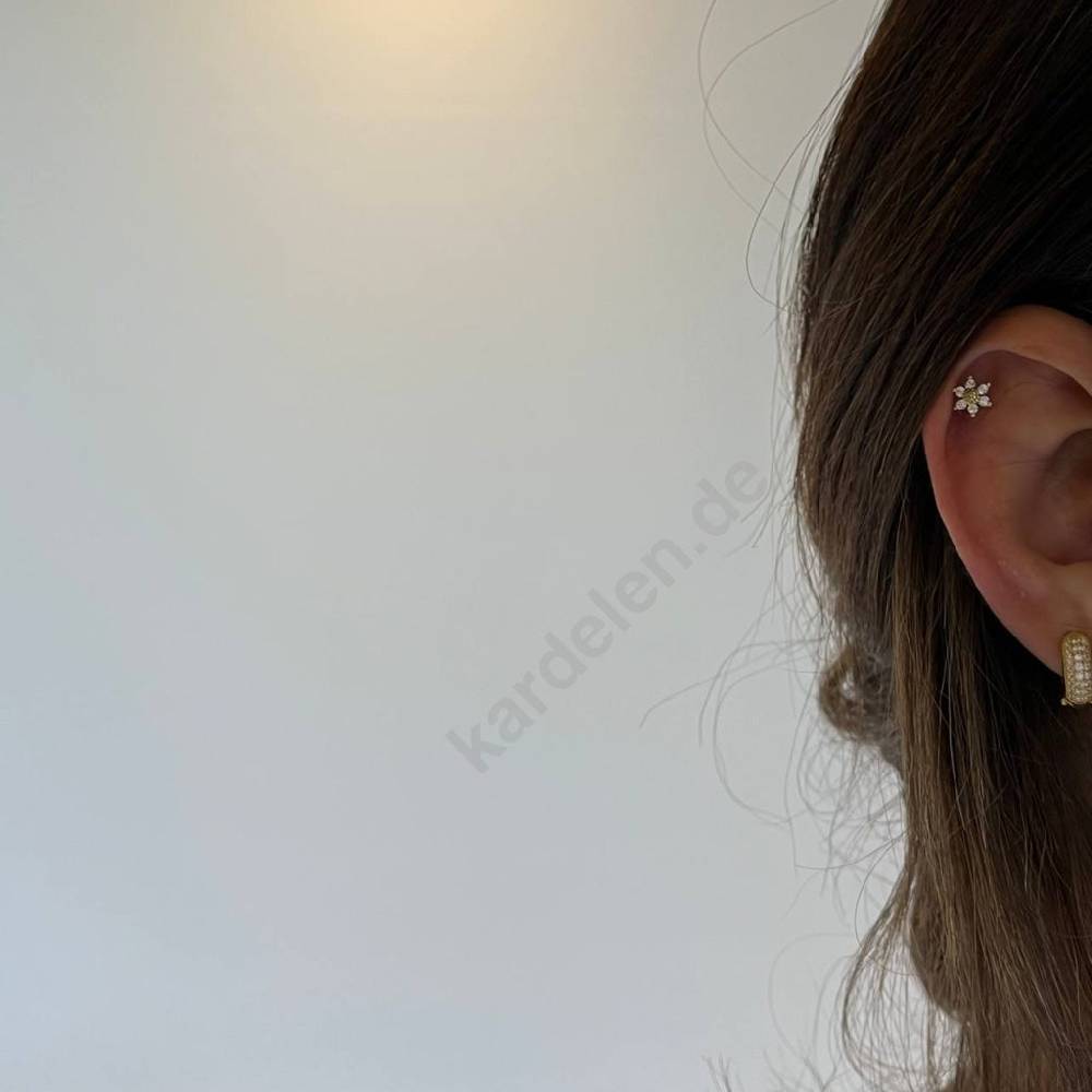 Kardelen Flower Piercing - 925 SILBER Exklusive Angebote