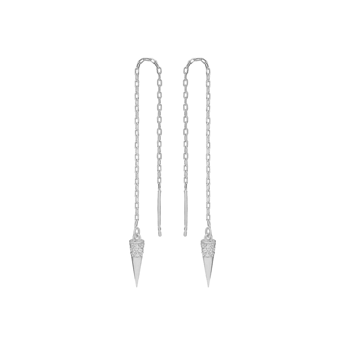 Kardelen Pointed Zirkonia Ohrring - 925 SILBER Große Rabatte