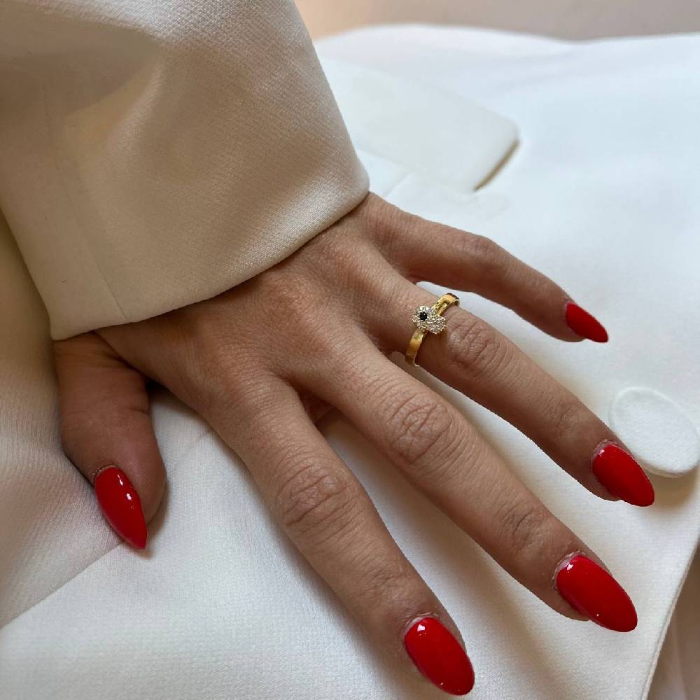 Kardelen Fatimas Hand Ring Zirkonia - 925 SILBER zollfrei