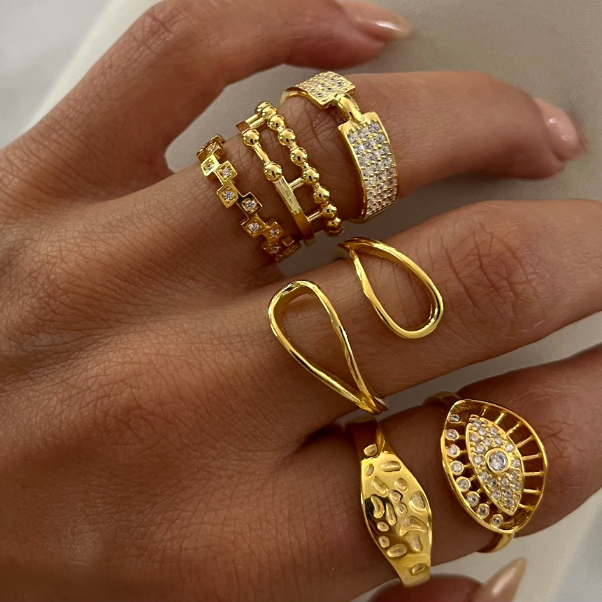 Kardelen Alia design Ring - 925 SILBER 50% Rabatt für begrenzte Zeit