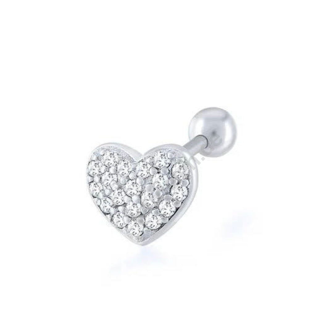 Kardelen VOLLER HERZ ZIRKONIA PIERCING - 925 SILBER Günstiger Verkauf