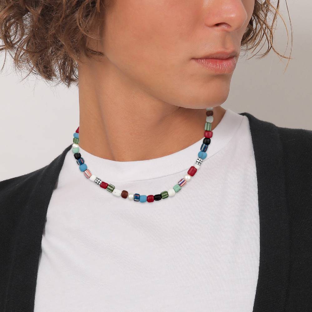 Kuzzoi Halskette Glas Beads | Süßwasserperlen Super Rabatt