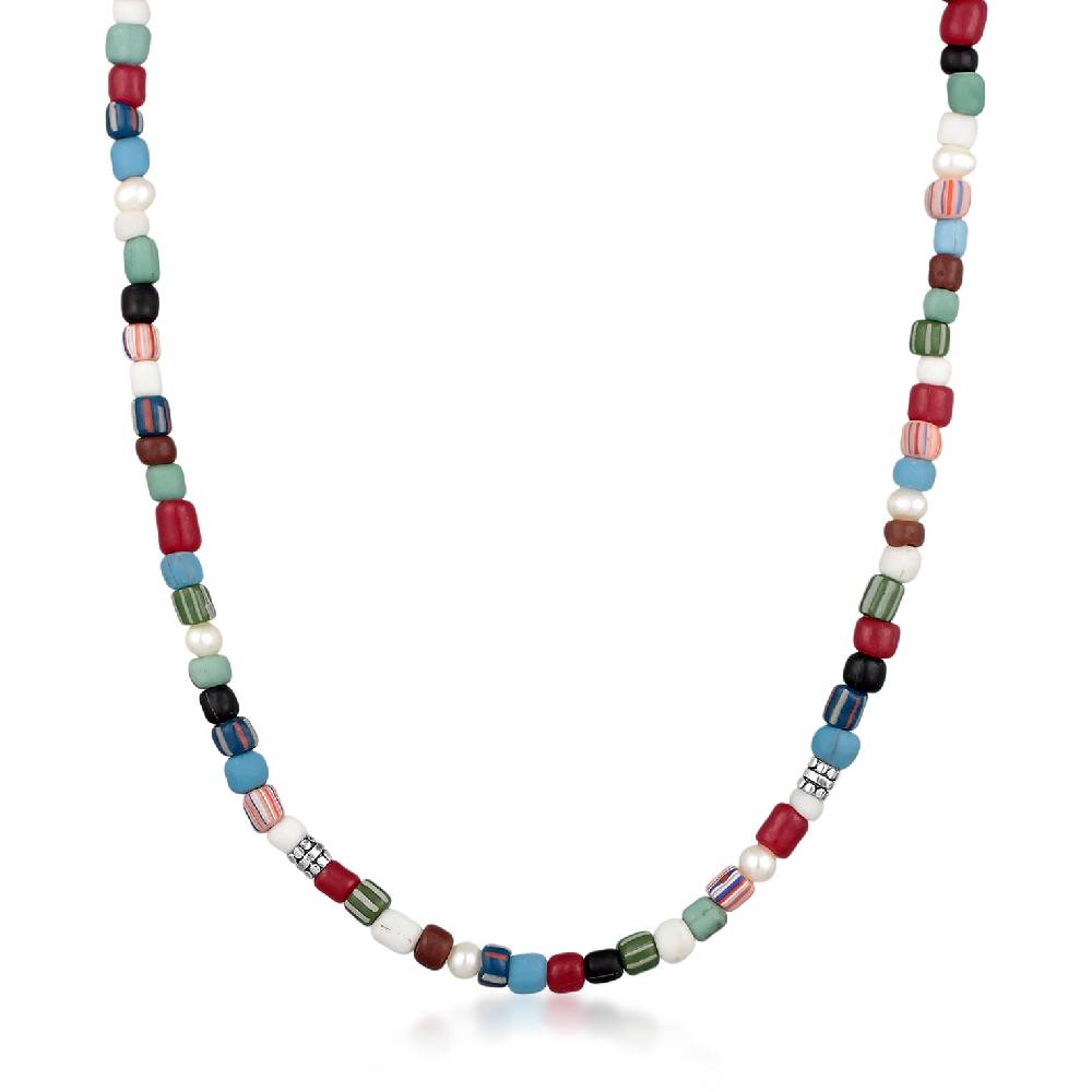 Kuzzoi Halskette Glas Beads | Süßwasserperlen Super Rabatt