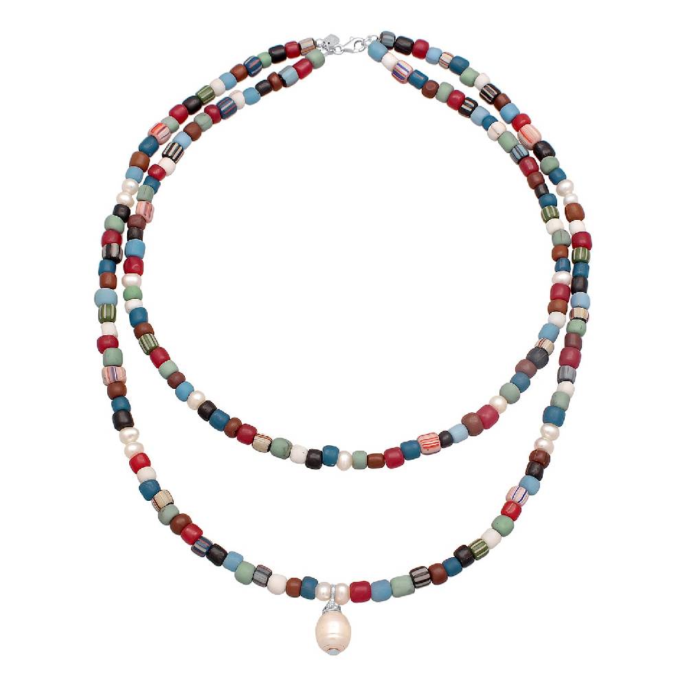 Kuzzoi Layer-Halskette Beads Kostenloser Versand international