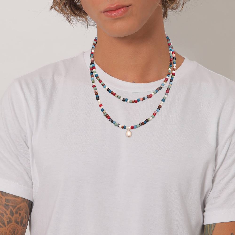 Kuzzoi Layer-Halskette Beads Kostenloser Versand international