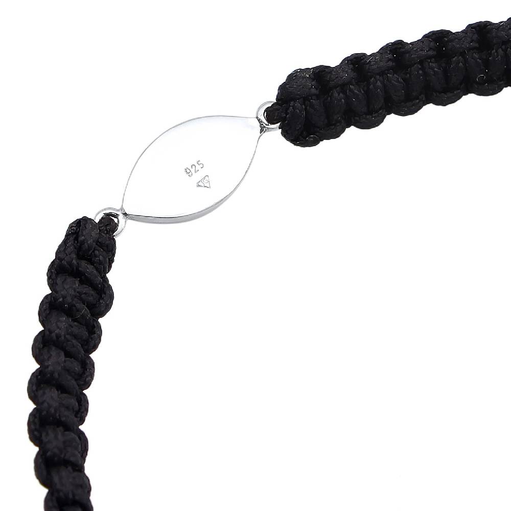 Kuzzoi Armband Evil Eye | Nylon (Schwarz) Begrenzt auf 3 Tage