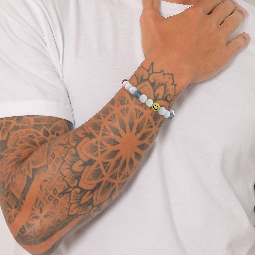 Kuzzoi Armband mit Smiling Face | Harzperlen Speichern exportieren