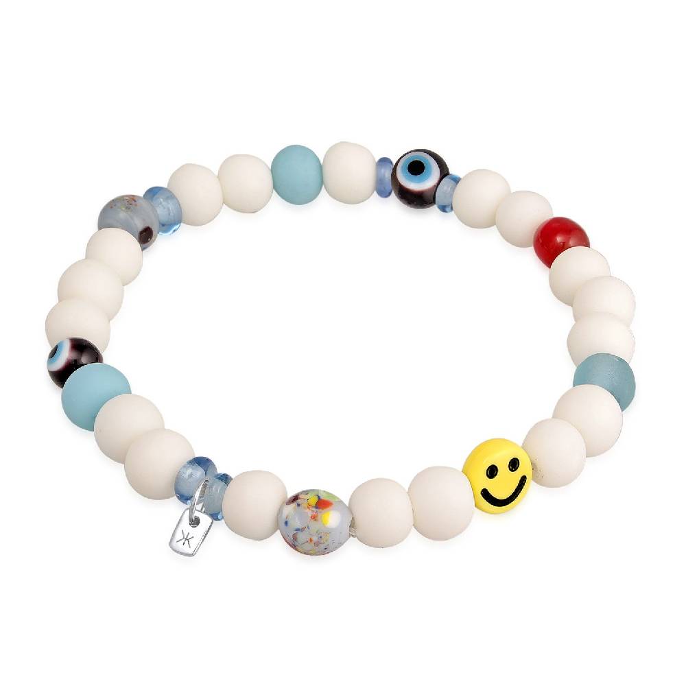 Kuzzoi Armband mit Smiling Face | Harzperlen Speichern exportieren