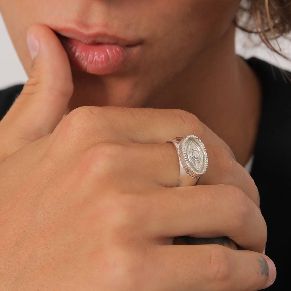 Kuzzoi Siegelring Evil Eye Rabatte dieses Monats