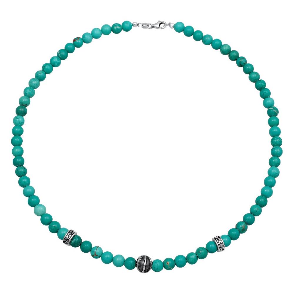 Kuzzoi Halskette Beads Vintage | Howlith (Türkis) Online